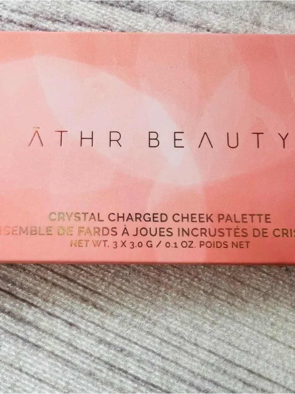 ATHR Beauty Amber Crystal Charged Highlighter Blush Trio Palette